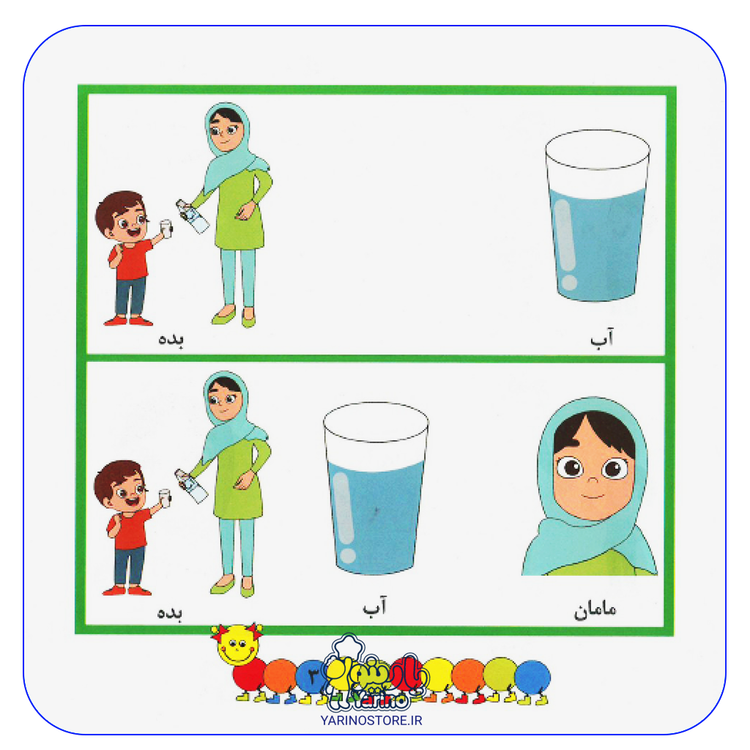تصویر صفحه های کتاب جملههای ساده کودکان ( دو و سه کلمه ای)