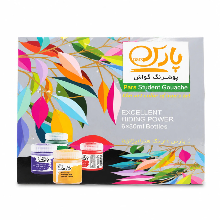 گواش ۶ رنگ پارس ۳۰ میلیلیتری در فروشگاه یارینو
