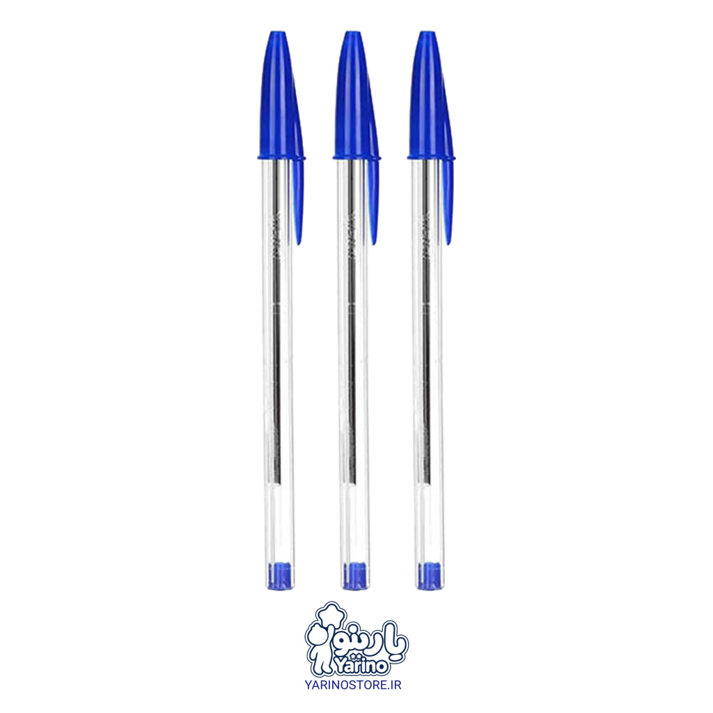 پک سه عددی خودکار بیک آبی 1 میلی متر (1mm)