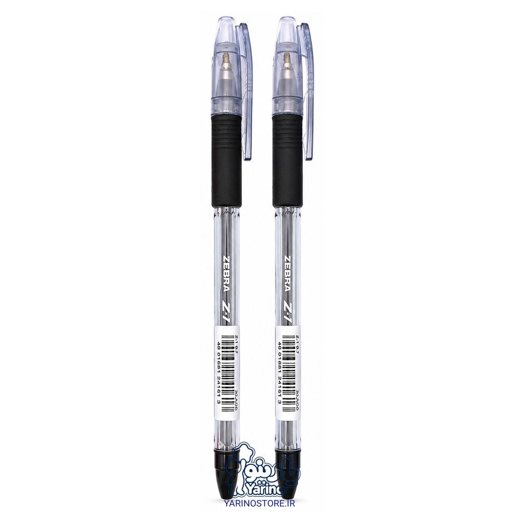 پک دو عددی خودکار زبرا مشکی 0.7 میلی متر (مدل Z-1) (0.7 mm)