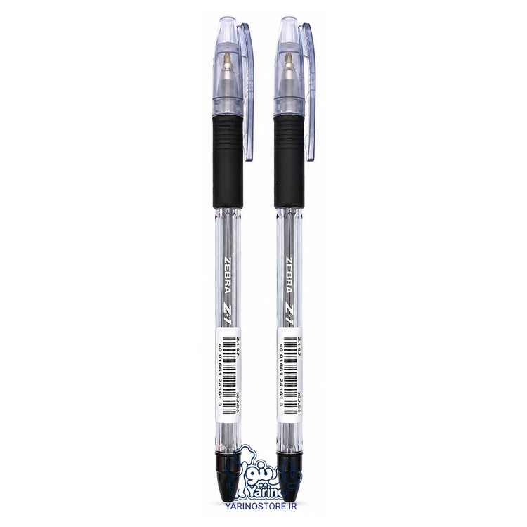 پک دو عددی خودکار زبرا مشکی 0.7 میلی متر (مدل Z-1) (0.7 mm)
