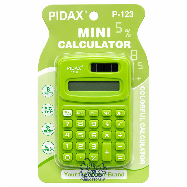 ماشین حساب جیبی ۸ رقمی پیداکس (PIDAX)
